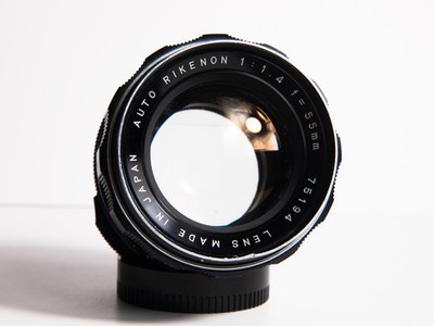 Auto Rikenon 55mm f1.4 M42 Tomioka Lens - Clean