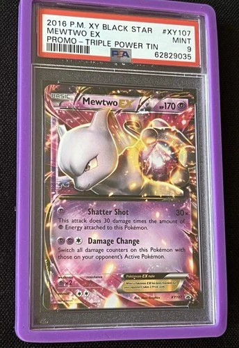 Mewtwo XY107 Black Star Promo Pokémon PSA 9 Very Low Pop