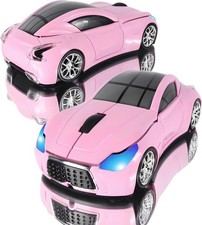 elec Space Car Mouse, Wireless Mouse Milk Tea Pink Milk Pink