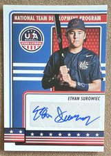 2023 USA Baseball Stars & Stripes Ethan Surowiec Autograph #NTDP-ES Blue Ink RC