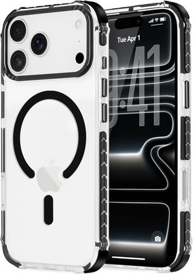 Magnetic for iPhone 17 Pro Max Case, Slim Shockproof Anti-Scratch Transparent Co