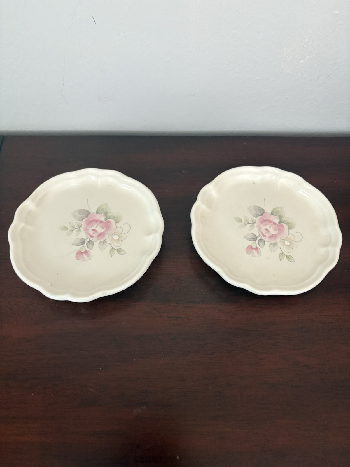 Pfaltzgraff Tea Rose Trivet and Coaster Set of 2  