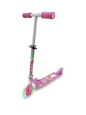 Zinc Two Wheeled Folding Light Up Explorer Scooter Unicorn Kids UK