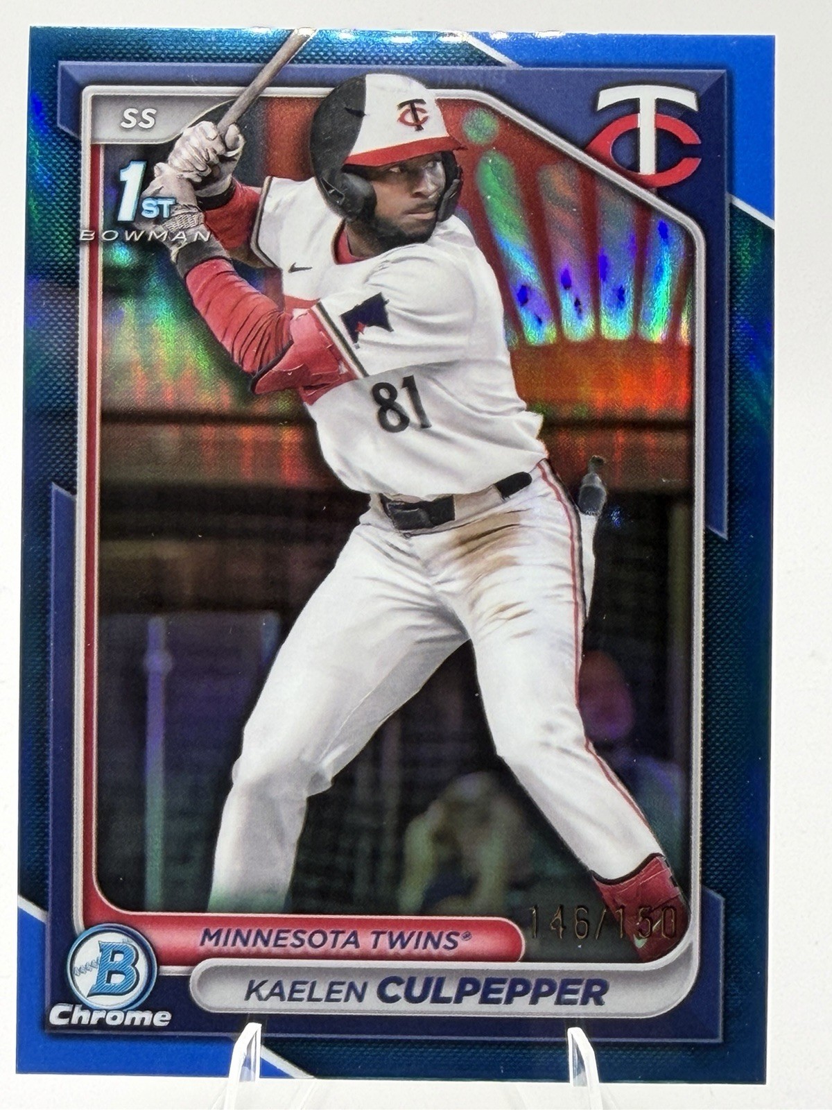 Kaelen Culpepper 2024 Bowman Draft Chrome Blue Refractor 1st Bowman #BDC-98 /150