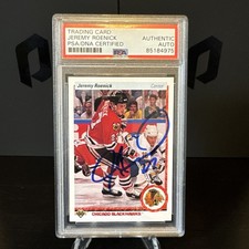 1990 Upper Deck Jeremy Roenick Authentic Auto