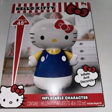 Hello Kitty  Inflatable Character 48in, New In Box With Included Repair Kit.