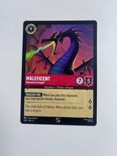 Disney Lorcana Maleficent Monstrous Dragon 4/P3 Non-Foil Promo Fabled