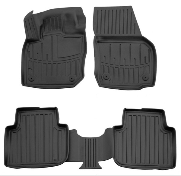GummifußMatten FüR Skoda Kodiaq 2 Ab 2024- 3D Schalen Set Automatten-image