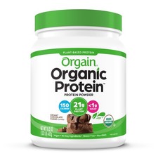 Organic Vegan 21g Protein Powder, Plant Based Shake Drink, Creamy Chocolate