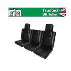 Black Vinyl Deluxe Front Seat Set outers Headrests For Land Rover Series 2 2a 3