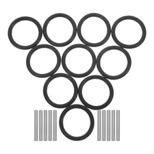 10 Sets Apron Washer Pin O-ring Rubber Grommet Replacement Rings