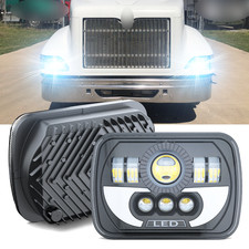 7x6/5x7" led headlight DRL Hi/Lo beam Fit International Harvester 9400i 9200 new