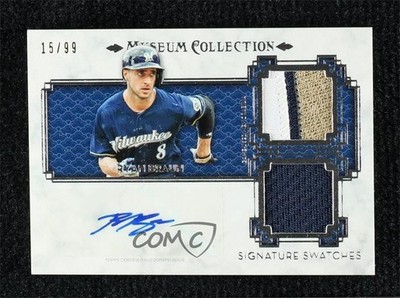 2014 Topps Museum Collection Gold 15/25 Ryan Braun #SSD-RB Auto 0vh5