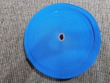  QTY 2 True Blue 1 inch x 50 Yard Polypropylene Webbing Nylon Strap Lightweight