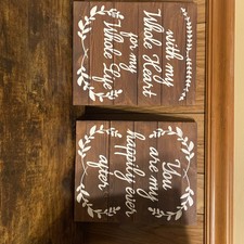 Wall hangings/Wedding Signs size 10x12