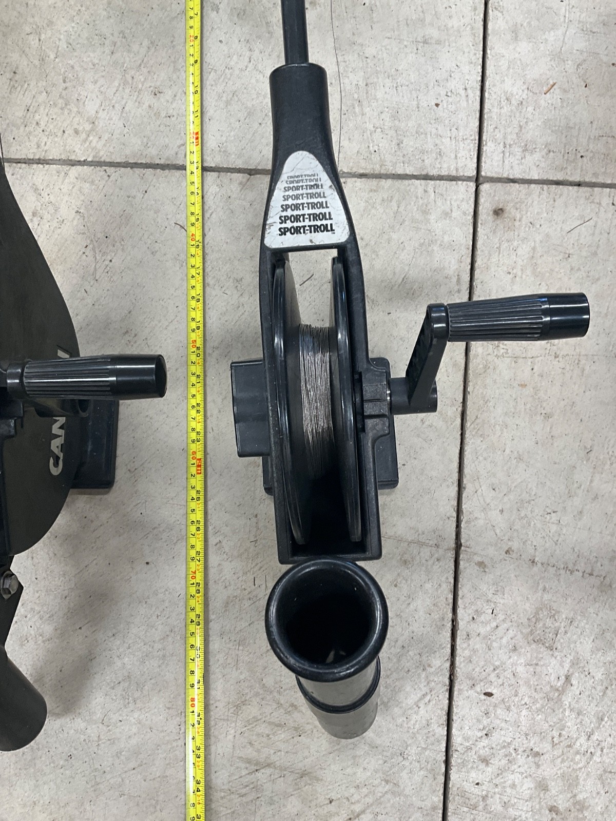 Cannon Sport Troll Manual Downriggers (2) - with rod holders, nice shape