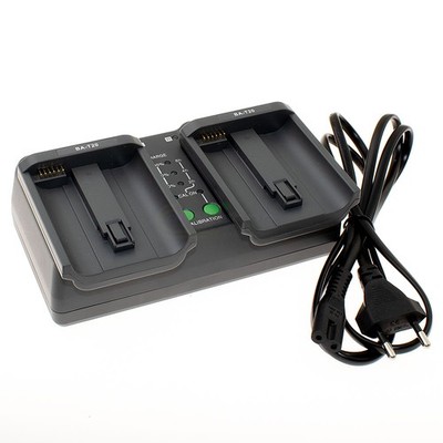 Akku-Ladestation Dual für Canon 1895B002 LC-E4 LP-E4 LP-E4N MR-14EX MT-24EX