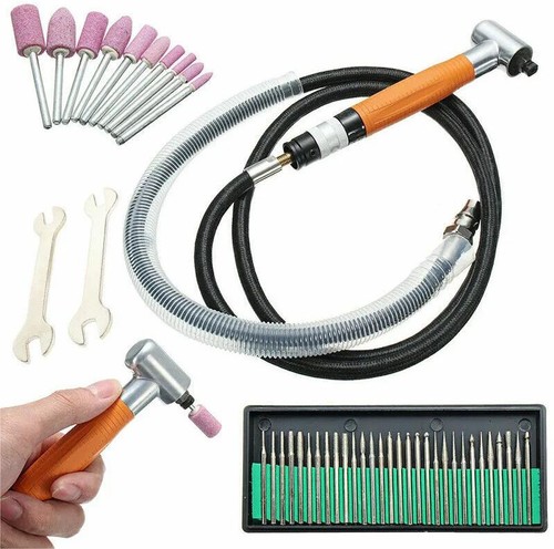 90° Right Angle Pneumatic Air Grinding Pen Grinder Polishing Machine Tool - Picture 2 of 17