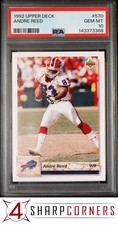1992 UPPER DECK #570 ANDRE REED BILLS HOF POP 2 PSA 10