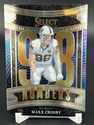   Crispy Maxx Crosby 2025 Panini Select #11 Select Numbers Raiders   