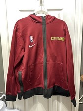 Nike NBA Cleveland Cavaliers Full Zip Hoodie Jacket Burgundy Black Men’s Size L