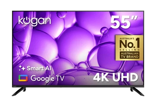 Kogan 55" LED 4K Smart AI Google TV - U95T, 55 Inch, TVs, TV & Home Theatre