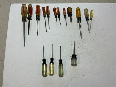 Vtg Craftsman 16 pc screwdriver set slotted, Phillips, Torx, USA all for $25