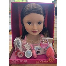 Our Generation Talia Fab Fun Styling Head Doll Accessories Set