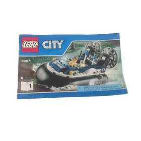 Lego City Hovercraft Set 60071 (Incomplete; Missing Fan)