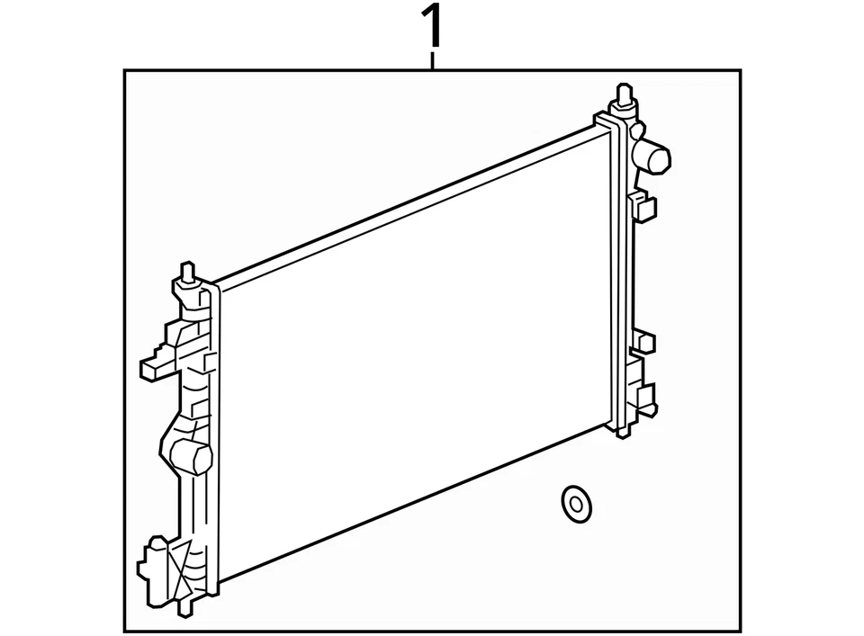 Radiador compatible con 10-11 SAAB 9-5 591498 Foto 4 de 4