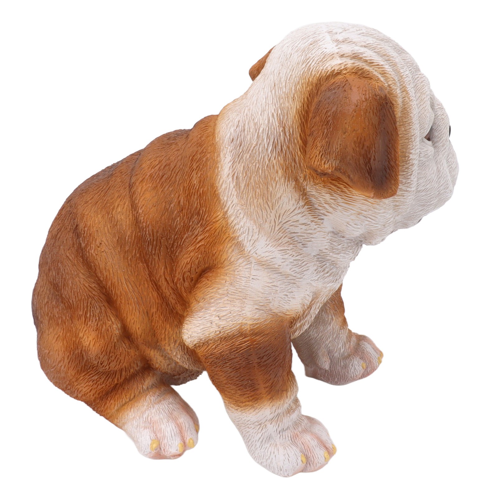 English Bulldog Puppy Statue Lifelike Resin Bulldog Sculpture For Garden Lawn