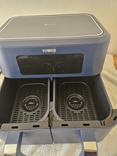 Image of Tower Digitial Dual Air Fryer Blue New