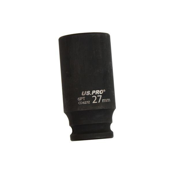 US PRO Single 27mm Deep Impact Socket Metric 1/2"" Drive