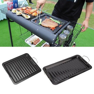 Camping Grillpfanne zum Steak Braten Braten tragbar leicht für Picknicks