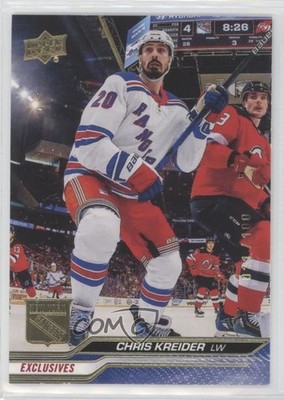 2023-24 Upper Deck Series 2 Exclusives 11/100 Chris Kreider #368 1e7g