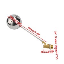 Stainless Steel Float Ball Valve with DN20 Thread for Reliable Performance