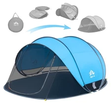 2-4 Person Instant Pop Up Beach Tent Canopy Portable Sun Shade Shelter 