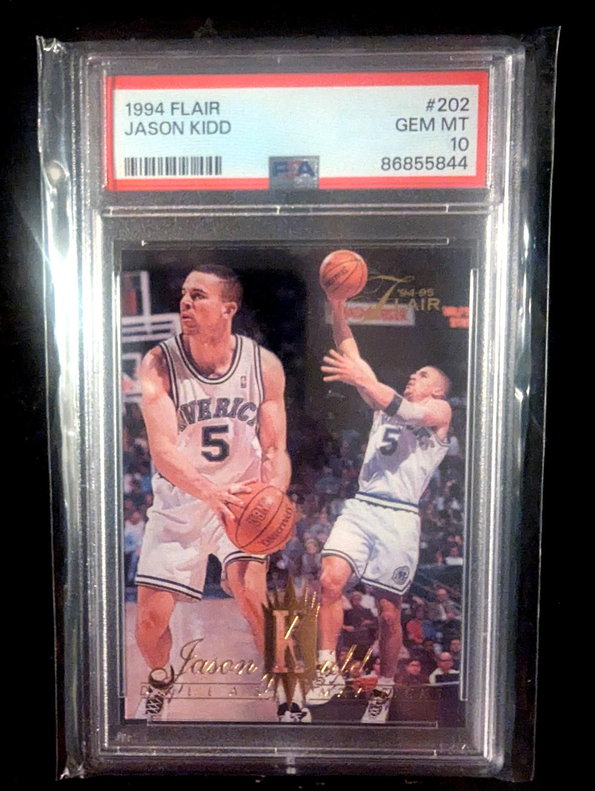 1994 FLAIR #202 JASON KIDD PSA 10 ROOKIE HOF GEM MINT