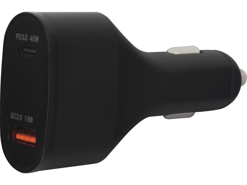 Chargeur allume-cigare USB-A/USB-C 63 W Macway pour charger votre ordinateur en voiture
