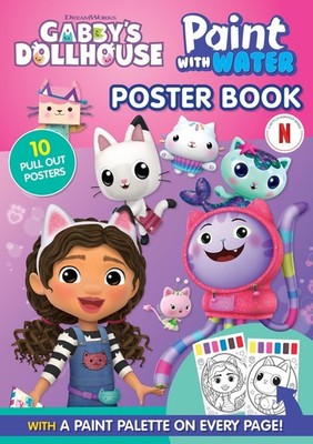 Gabby s Dollhouse Malen mit Wasser Poster Buch Magic Painting A4 Activity Pad