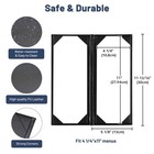 WeChef 4.25x11" Menu Covers Holders 5 Pcs 1 View & 5 Pcs 2 View kit PU Leather — photo 3