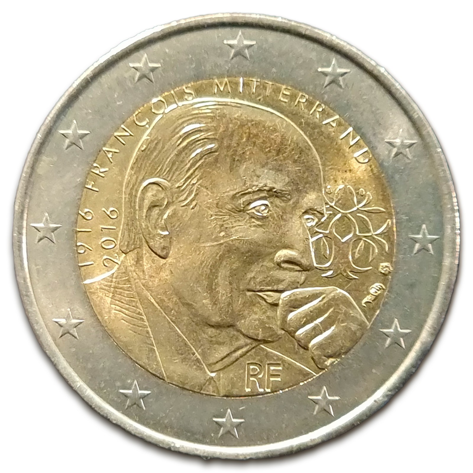 🇫🇷 2€ Commémorative France 2016 – François Mitterrand (1916-2016)