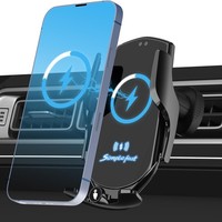 Handyhalterung Auto 15W Qi Induktive Ladefunktion Automatische Klemmung Kfz