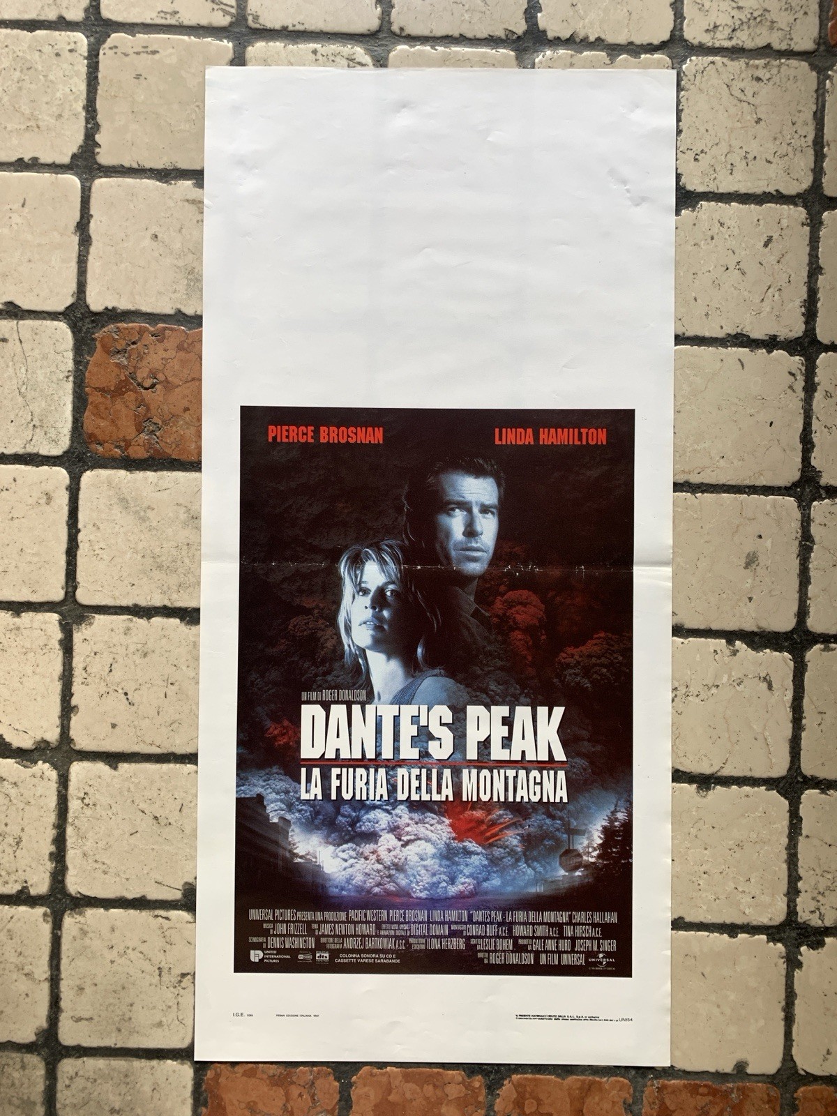 Locandina originale film Dante's Peak - La furia della montagna (1997) - Regia di Roger Donaldson