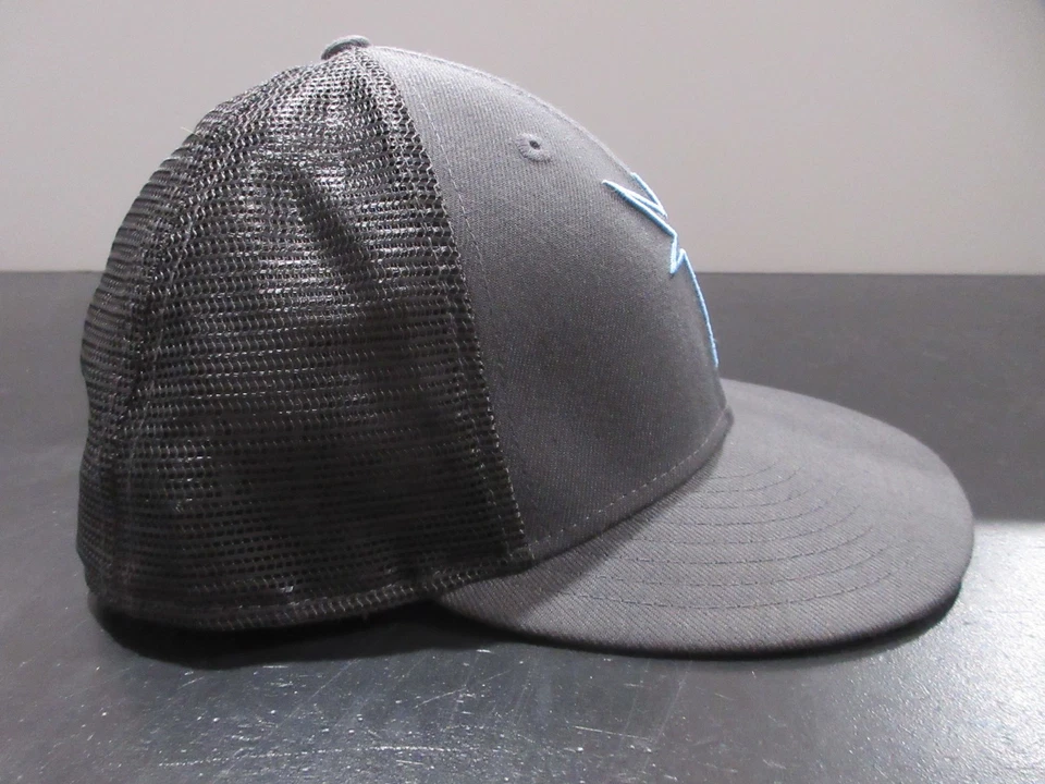 Tampa Bay Rays Hat Cap Fitted Mens 7 1/4 Gray Baseball Alternate Logo Trucker - Image 4 of 4