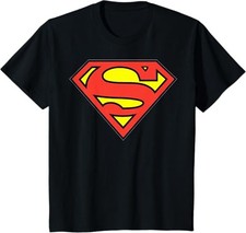DC Comics Superman Chest Logo Black T-Shirt