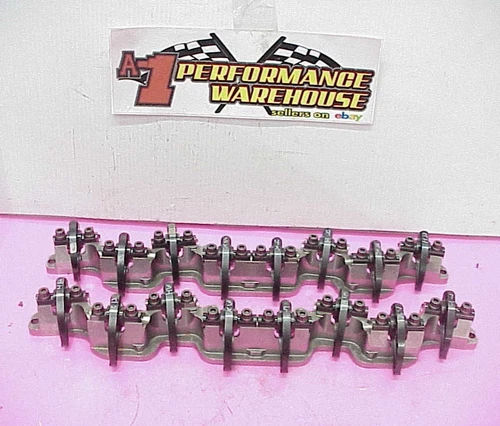 16 Del West Supertrick Shaft Rocker Arms & Stands for SB2.2 Chevy L@@K
