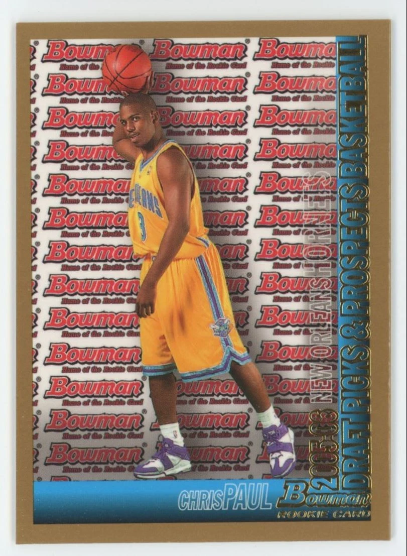 2005-06 Bowman Draft Picks GOLD Chris Paul Rookie Hornets #111 A1