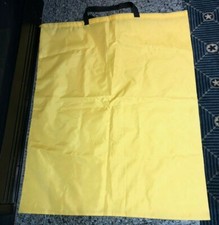 Torba ze sznurkiem i uchwytem - żółta - solidna - bardzo duża