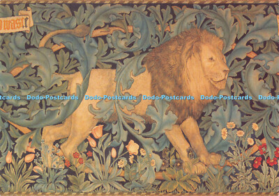 D024417 Victoria und Albert Museum. Löwendetail aus Der Wald Wandteppich 1887. W